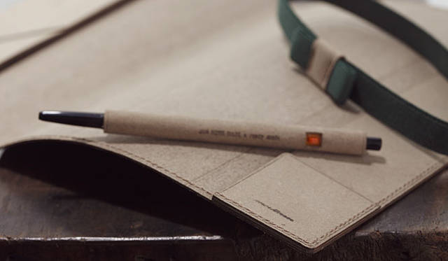 JAM HOME MADE & ready made for more trees│リサイクルレザー巻きボールペン（BALL PEN）