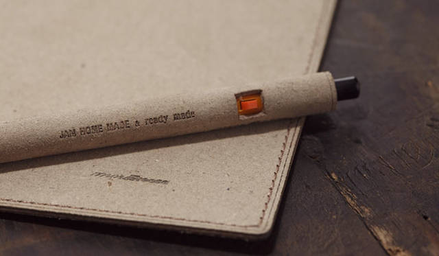 JAM HOME MADE & ready made for more trees│リサイクルレザー巻きボールペン（BALL PEN）
