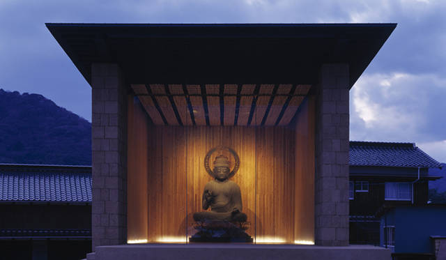 山口県安養寺の「安養寺木造阿弥陀如来坐像収蔵施設」