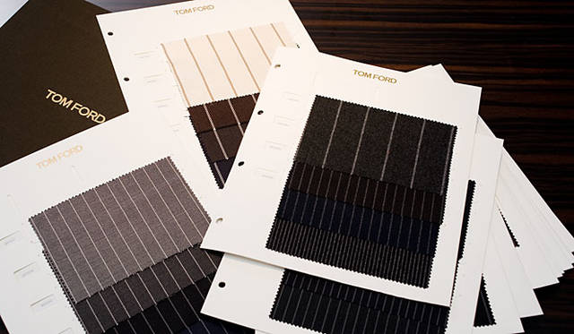 TOM FORD│ビスポーク（Made to Measure）<br>スーツ生地は常時350種類が揃う