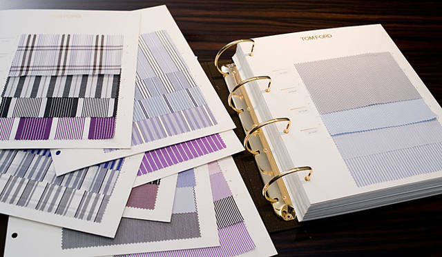 TOM FORD│ビスポーク（Made to Measure）<br>シャツ生地は常時250種類が揃う