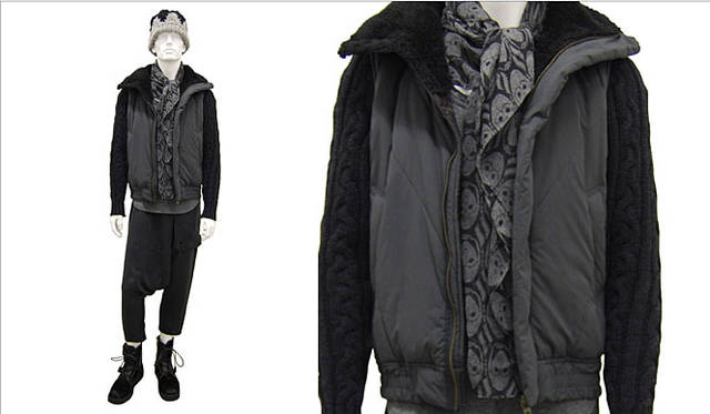 伊勢丹新宿店メンズ館2F 「MEDICOM TOY / OriginalFake / ADAMITE / FABRICK Protégé」<br>ブルゾン5万9800円、Tシャツ9800円、サルエルパンツ2万9400円、ニットキャップ9800円、ストール9450円（すべてADAMITE／発売中）