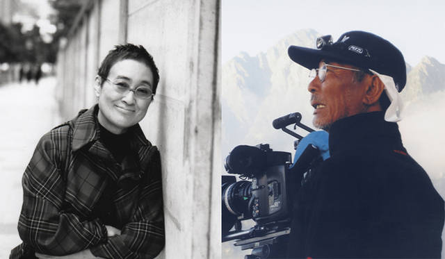 <b>「劇的3時間SHOW」｜</b>（左）高橋靖子（スタイリスト）　（右）木村大作（映画監督、撮影監督）