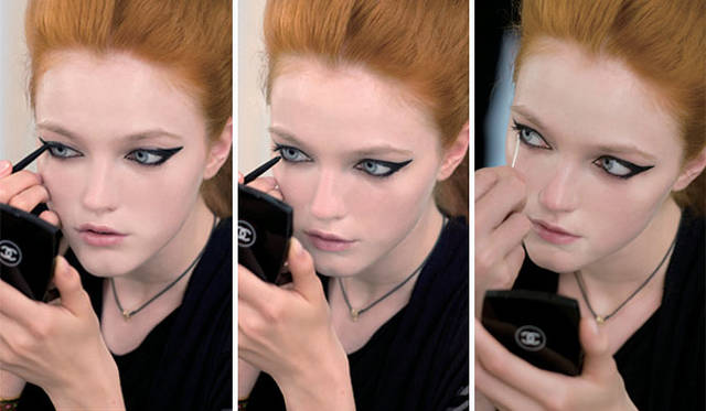 CHANEL│2009-10 Fall Winter CHANEL Haute Couture Show Backstage Makeup Peter Philips © CHANEL 2009