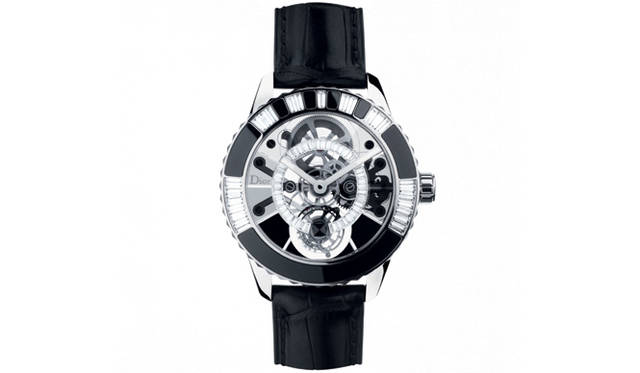 Dior Christal Tourbillon 42MM｜ディオール クリスタル トゥールビヨン 42MM／手巻き、WGケース＆アリゲーターストラップ×ダイヤモンド×サファイアクリスタル、世界限定15本、3318万円