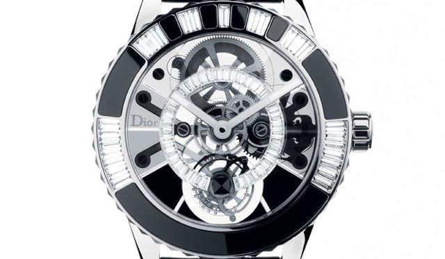 Dior Christal Tourbillon 42MM｜ディオール クリスタル トゥールビヨン 42MM／手巻き、WGケース＆アリゲーターストラップ×ダイヤモンド×サファイアクリスタル、世界限定15本、3318万円