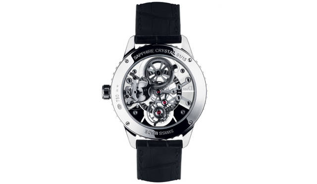 Dior Christal Tourbillon 42MM｜ディオール クリスタル トゥールビヨン 42MM／手巻き、WGケース＆アリゲーターストラップ×ダイヤモンド×サファイアクリスタル、世界限定15本、3318万円（裏面）