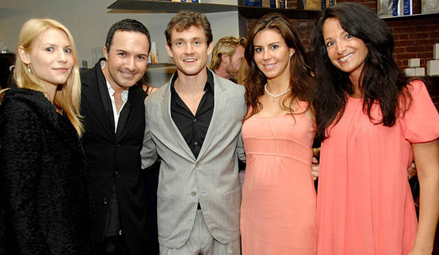 Matin’s Guest。左から、ActressのClaire Danes, Matin, ActorのHugh Dancy