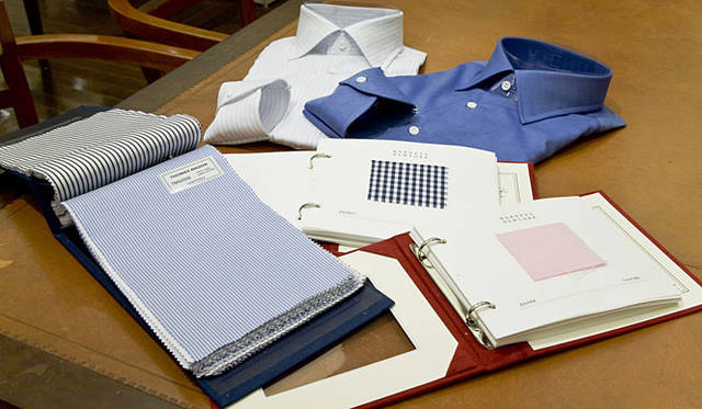 <b>BANEYS NEW YORK│バーニーズ　ニューヨーク</b>　“PATTERN ORDER”シャツ<br>シャツ生地見本