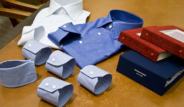 <b>BANEYS NEW YORK│バーニーズ　ニューヨーク</b>　“PATTERN ORDER”シャツ<br>カフス型見本