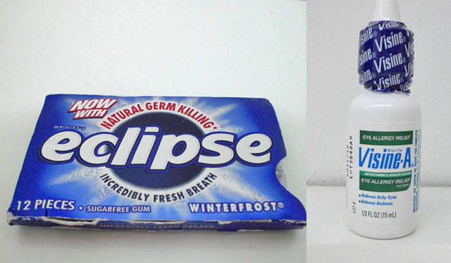 eclipse gum、Eye drop. Visine A