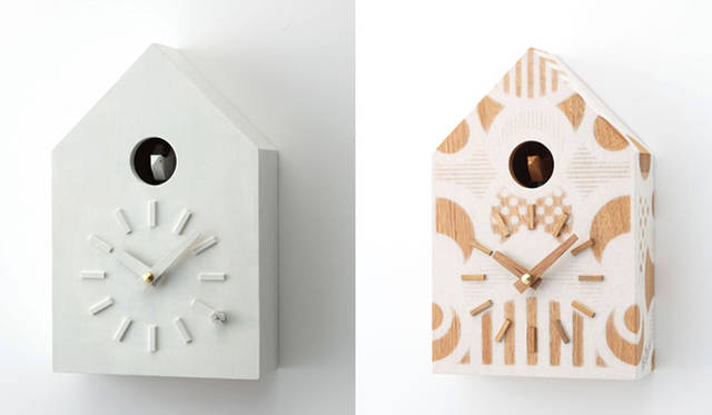 ISETAN LIVING × more trees 「鳩時計コレクション」│左／JAM HOME MADE & ready made、右／高橋理子／HIROCOLEDGE（クリエイションタイプ限定30個）