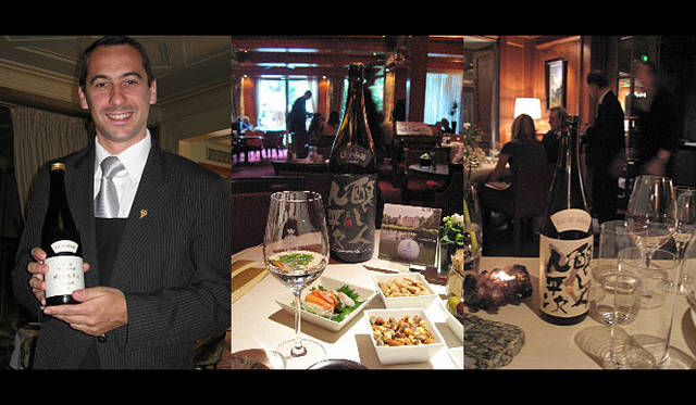 和醸和楽│醸し人九平次　左から、モナコ ジョエルロビションにて。ホテル リッツにて。シャモニー　アルベールプルミエーにて