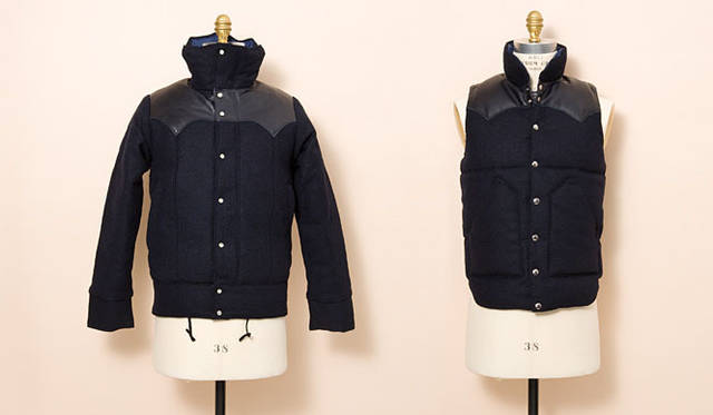 <b>UNITED ARROWS│ユナイテッドアローズ</b>　「ロッキーマウンテン フェザーベッド」 ダウンベスト7万3500円、ダウンブルゾン9万9750円