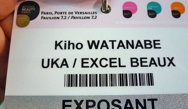 渡邉季穂｜ビューティエキスポ「ビヨンドビューティ パリ」にuka登場（後編）<br>会場のIDです
