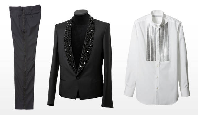 祐真朋樹｜CRYSTALLIZED™-Swarovski Elements</br>John Lawrence Sullivan｜TUXEDO TROUSERS、 SPENCER JACKET、TUXEDO SHIRT