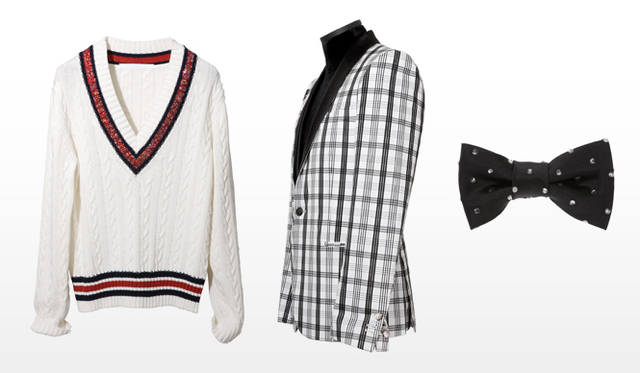 祐真朋樹｜CRYSTALLIZED™-Swarovski Elements</br>Cicata｜TENNIS SWEATER 、TUXEDO、BOW  TIE