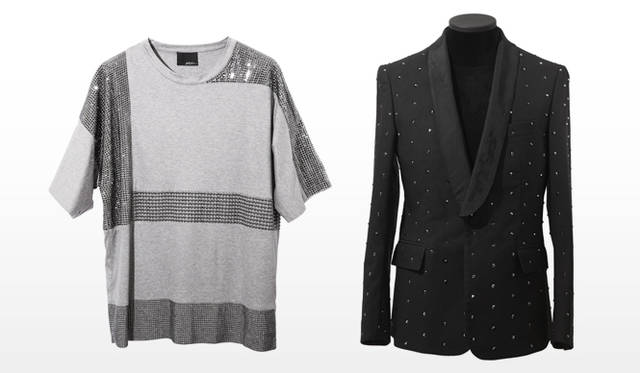 祐真朋樹｜CRYSTALLIZED™-Swarovski Elements</br>3.1 Philip Lim｜OVERSIZED SHORT SLEEVE T-SHIRT、HAND TAILORED SHAWL COLLAR JACKET