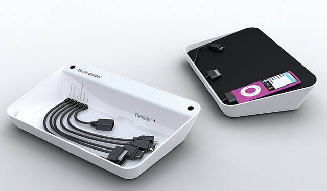 Bluelounge Designの充電トレイ 「Refresh」