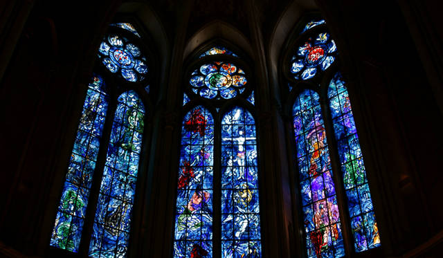 シャガールのステンドグラス