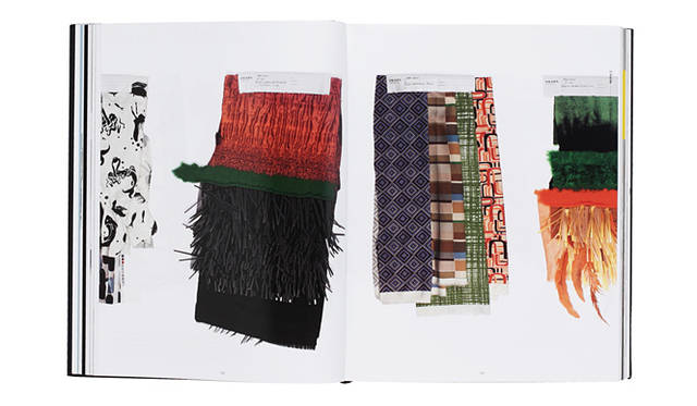 PRADA｜プラダ　「Inside」より。コレクションに使われた素材を写したもの。