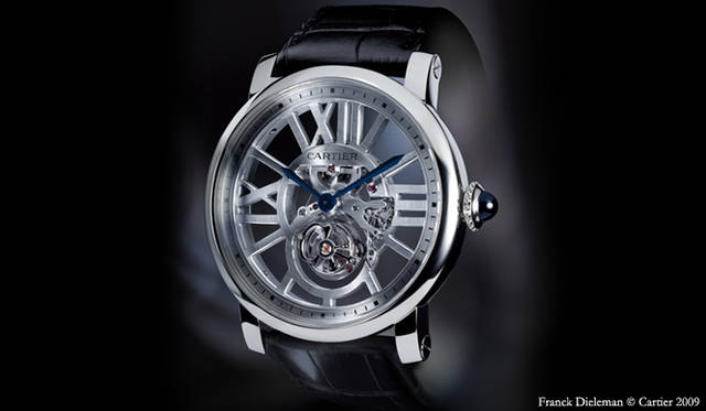 Cartier／Rotonde de Cartier Schelton Flying Tourbillon｜カルティエ／ロトンド ドゥ カルティエ スケルトン フライングトゥールビヨン ウォッチ