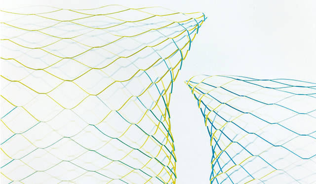 リビング・モティーフ｜かみの道具3 トクショクシコウ展｜トラフ建築設計事務所（緑）／空気の器