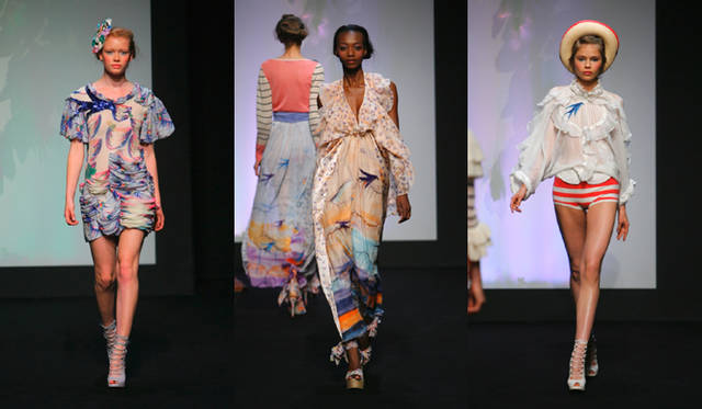 <b>デザイナー津森千里×スタイリスト島津由行</b>　「TSUMORI CHISATO」2010春夏コレクションより