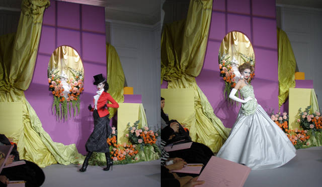 Dior｜ディオール　2010年春夏オートクチュールコレクションより。