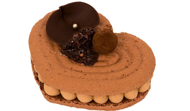 ラデュレ｜LADURÉE｜ 「ハート・マカロン」ショコラ・ノワール　2人用 2100円（ラデュレ／ラデュレ ジャパン）