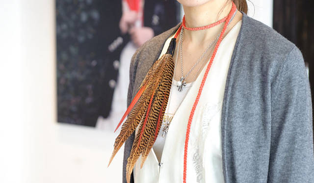 <b>CHROME HEARTS｜クロムハーツ</b>　羽根のアクセサリー 3万2250円