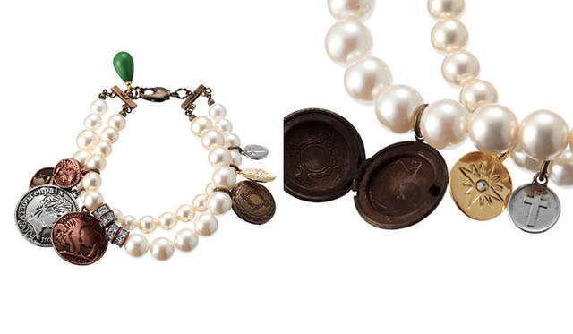 <b>BANEYS NEW YORK│バーニーズ　ニューヨーク</b>　joujou VINTAGE PEARL BRACELET 8925円