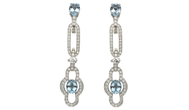 ヴァン クリーフ＆アーペル｜Van Cleef&Arpels|ハイジュエリーコレクション「Les Audacieuses（レ オダシューズ）」　アグニア イヤクリップ[アクアマリン×ダイヤモンド]640万5000円（税込予価）
