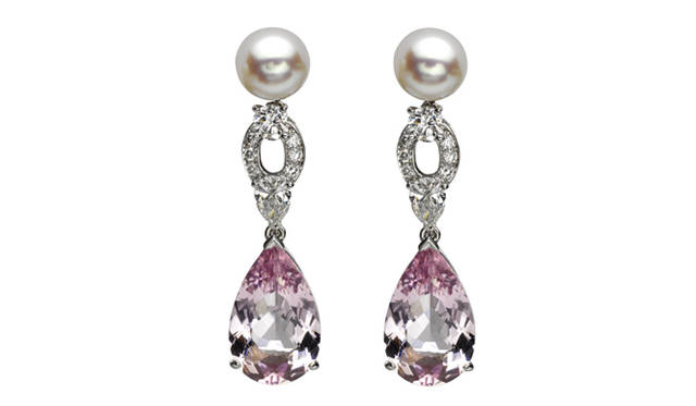 ヴァン クリーフ＆アーペル｜Van Cleef&Arpels|ハイジュエリーコレクション「Les Audacieuses（レ オダシューズ）」　タマラ イヤクリップ[モルガナイト×パール×ダイヤモンド]（参考商品）514万5000円（税込予価）