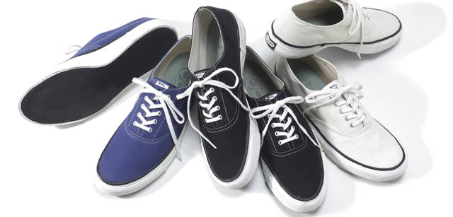 　トップサイダーとMHL.のコラボレーション・スニーカー 各1万3650 円