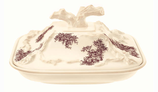 HERMÈS｜エルメス｜テーブルウエア 「メゾン アンシャンテ」｜蓋付きスクエアベジタブルディッシュ　10万7100円