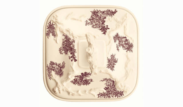 HERMÈS｜エルメス｜テーブルウエア 「メゾン アンシャンテ」｜蓋付きスクエアベジタブルディッシュ　10万7100円