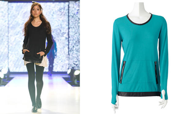 神戸コレクション2010SPRING/SUMMER│バーニーズ　ニューヨーク│I AM by AGYNESS DEYN for BARNEYS GREEN<br>ジップニットトップ2万7300円