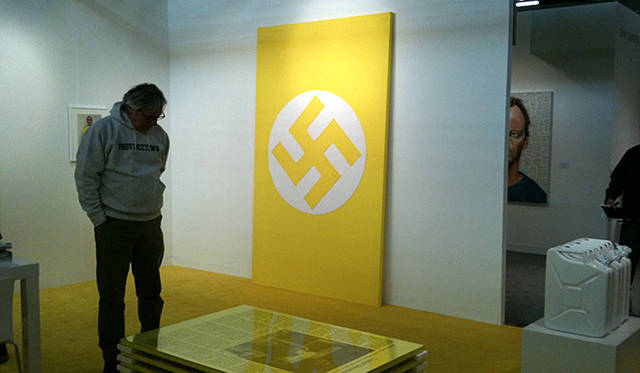 マシュー・ワォルドマン｜matthew waldman｜Neon Vagina ＠ 2010 NYC The Armory Show<br>Nicole Klagsbrunのブースにあった、Adam McEwenの作品。