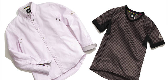 <br />左から：ウーヴンロングスリーブシャツ 1万6800円、ショートスリーブシャツ 9030円