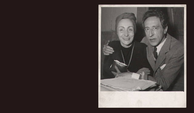 Madame Grès｜マダム グレ　マダム グレとジャン・コクトー。1945年。