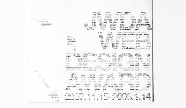 熊谷彰博｜ALEKOLE｜JWDA WEB DESIGN AWARD<br><br>日本から世界へ向けたデザインアワードの背景をHTMLソースで構成。熊谷氏はウェブデザイナーなら読み込んでしまう癖をデザインに取り込こんだ。