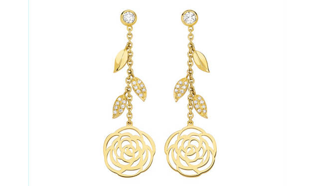 　ピアス　YG×ダイヤモンド(各0.15ct+0.14ct)、60万9000円