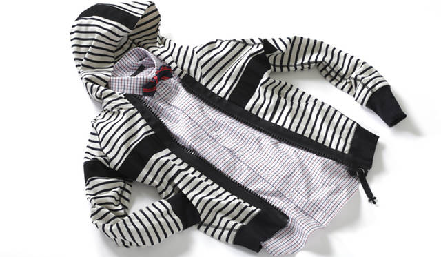 <br />パーカ 2万5200円、シャツ 1万1550円／ともにクリエーターズカット with エィス、ボウタイ 9975円／ニューヨーカー バイ ケイタマルヤマ