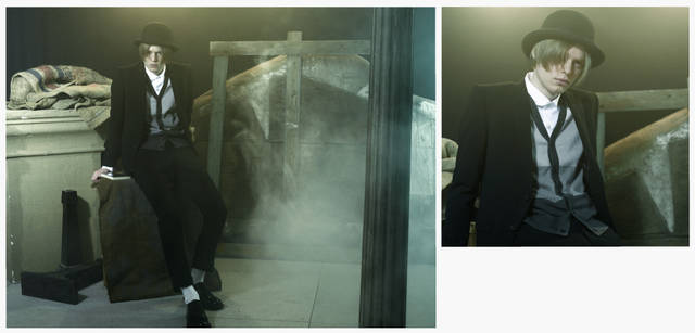 　ジャケット 6万5100円、パンツ 2万4150円／ともにインフォリオ プラス、ベスト 2万4150円／マーカウェア by Jプレス、シャツ 1万6800円／ハート、その他 スタイリスト私物