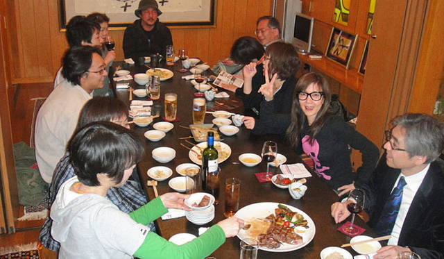 戸田恵子｜「なにわバタフライN.V」大阪公演｜大阪の打ち上げ風景。