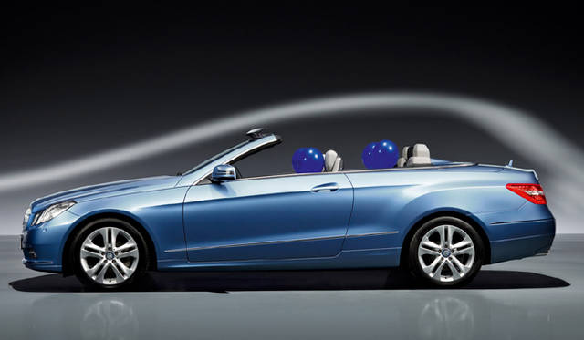 <b>Mercedes-Benz E 350 CABRIOLET｜メルセデス・ベンツ E 350 カブリオレ</b>エアキャップを使用したときの風洞実験の結果