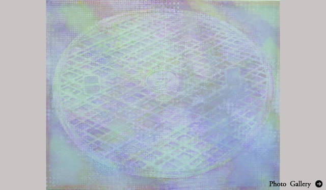 <b>バンビナート・ギャラリー｜Emerging Artists 2010</b>　飯田千晶 「風がふいた／The wind is blowing」　2010　油彩、シルク、ベニヤ145×180cm