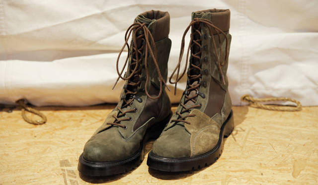 <b>SUKEZANE Tomoki｜トモキ倶楽部</b>　コンバットブーツ7万1400円（N.HOOLYWOOD／ミスターハリウッド）