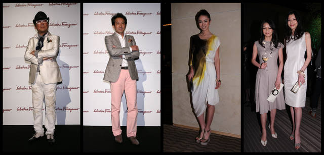 　デザイナーのドン小西さん、俳優の辰巳琢郎さん、2010年ミス・ユニバース・ジャパンの板井麻衣子さん、モデルの前田典子さん、生方ななえさん。